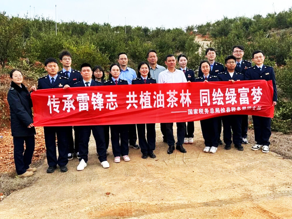 青税力量绘就产业新绿，雷锋精神闪耀茶油园区